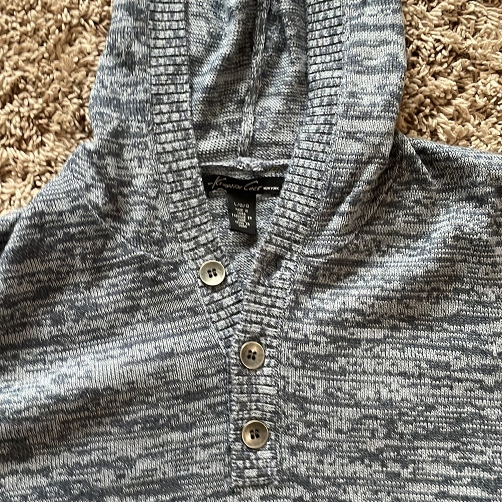 Kenneth Cole Gray Hooded Sweater - Picture 2 of 2